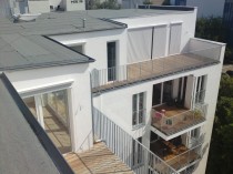 Moderne Architektur mit Balkonen