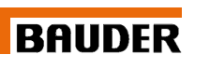 Bauder-Logo in schwarz-orange